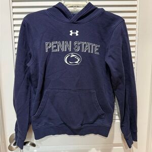 Kids Under Armour Penn State Navy Hoodie YLG